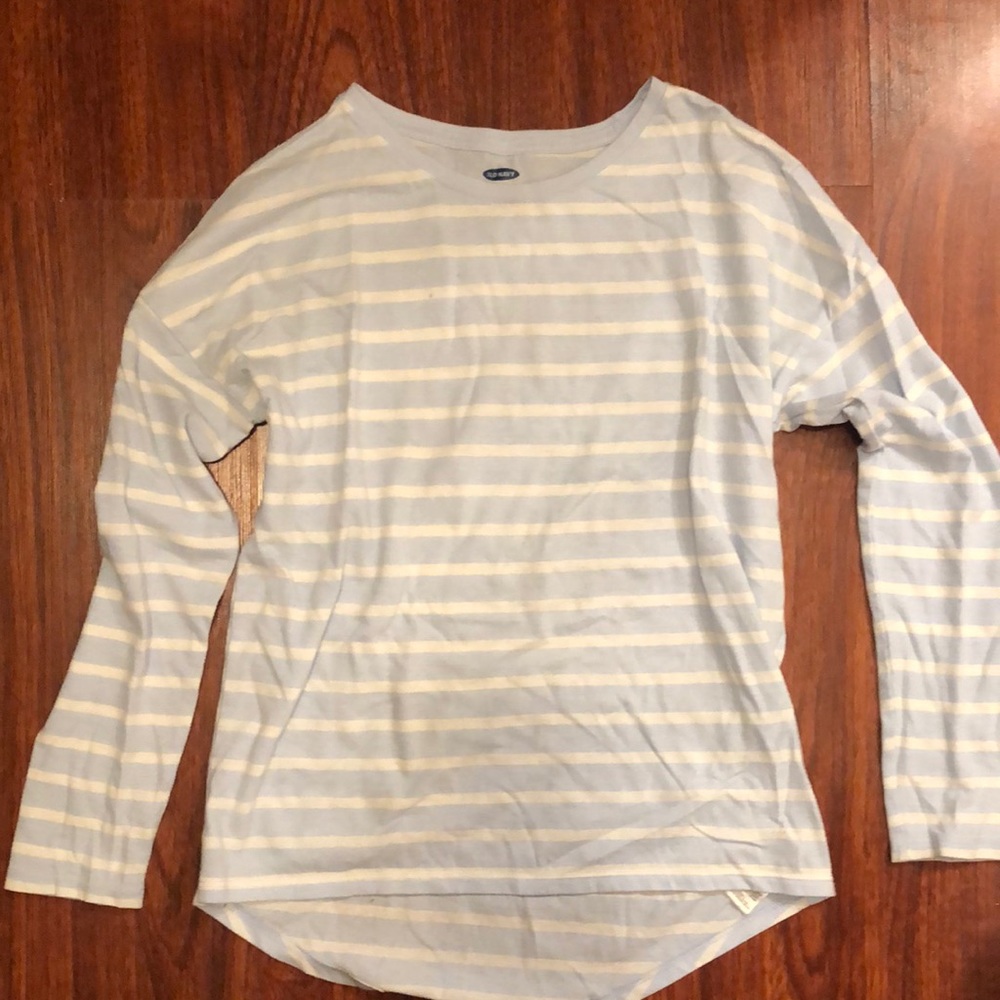 Girls stripe long sleeve shirt - like new